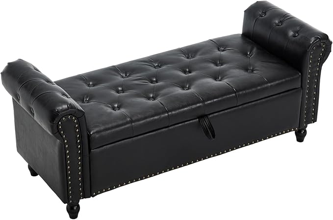 Furniliving 55” End of Bed Bench, Bedroom Bench by FurnilivingFurnitureforHome