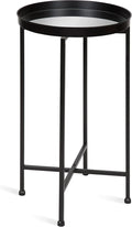 Kate and Laurel Celia Round Metal Foldable Accent Table by KateandLaurel