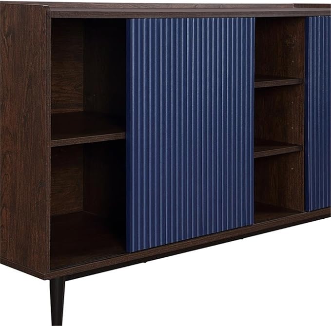 Manhattan Comfort Duane 59-Inch Ribbed Mid Century Modern Sideboard, Versatile - Image 5