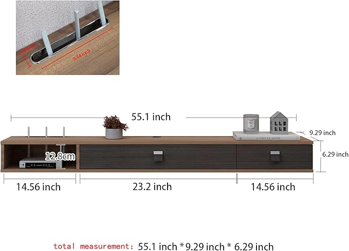 Pmnianhua Floating TV Shelf - Image 4