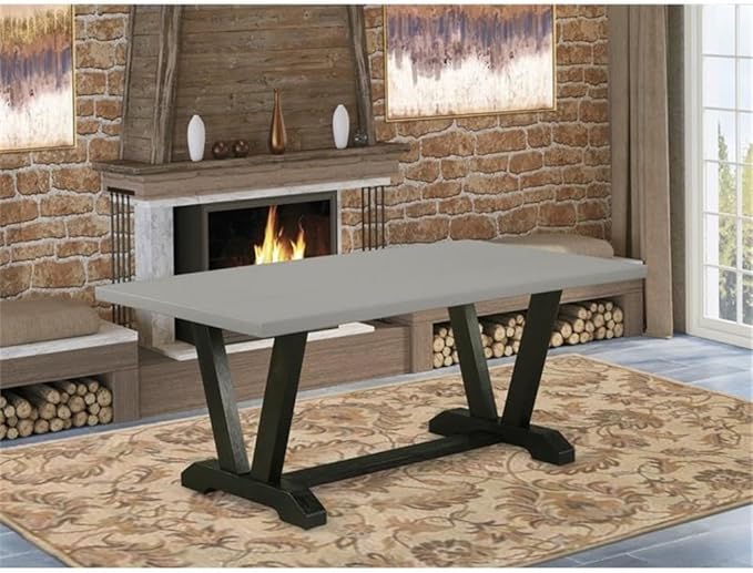 East West Furniture VT697 V-Style Modern Kitchen Table - Image 2