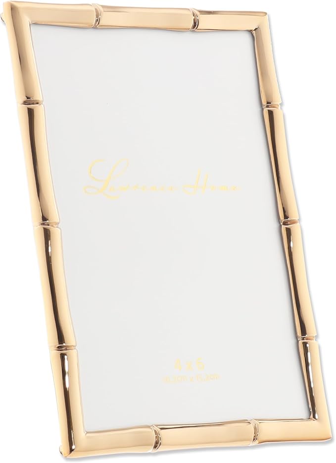 Lawrence 712246 4-Inch W x 6-Inch H Gold Metal Picture Frame - Image 3