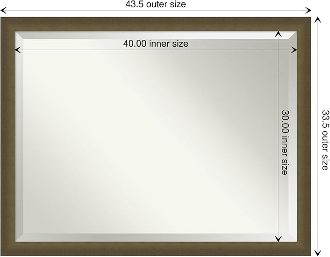 Amanti Art Bronze Bathroom Mirror - Image 4
