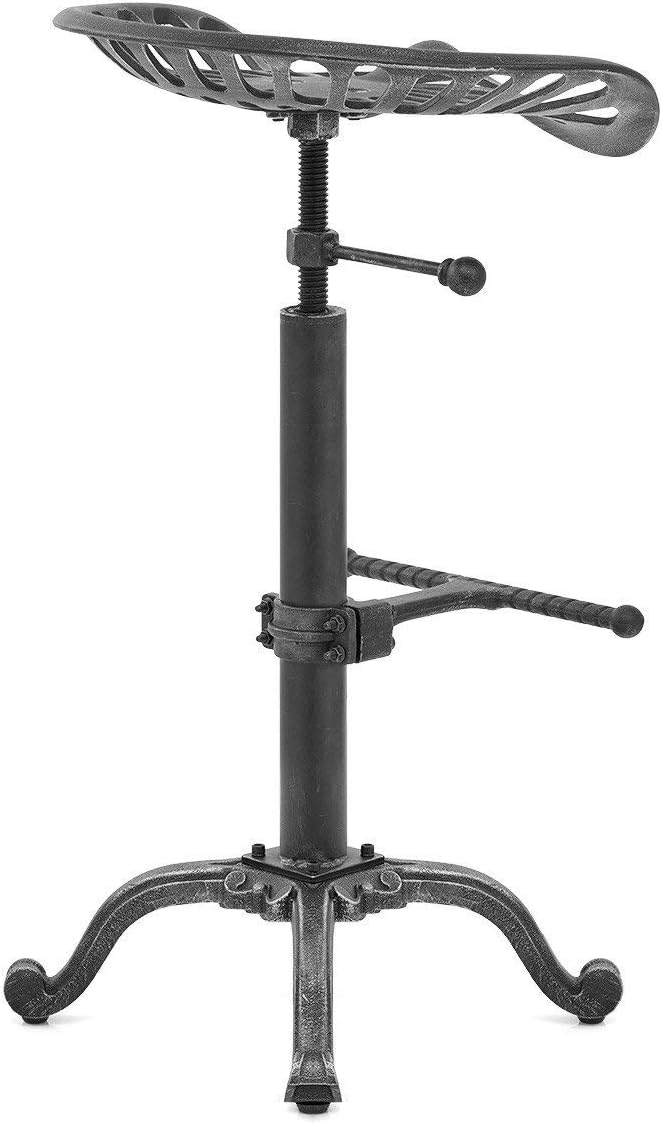LOKKHAN Rustic Industrial Bar Stool - Image 5