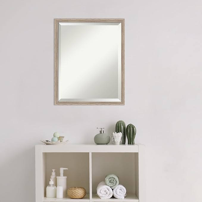 Amanti Art White Bathroom Mirror - Image 6