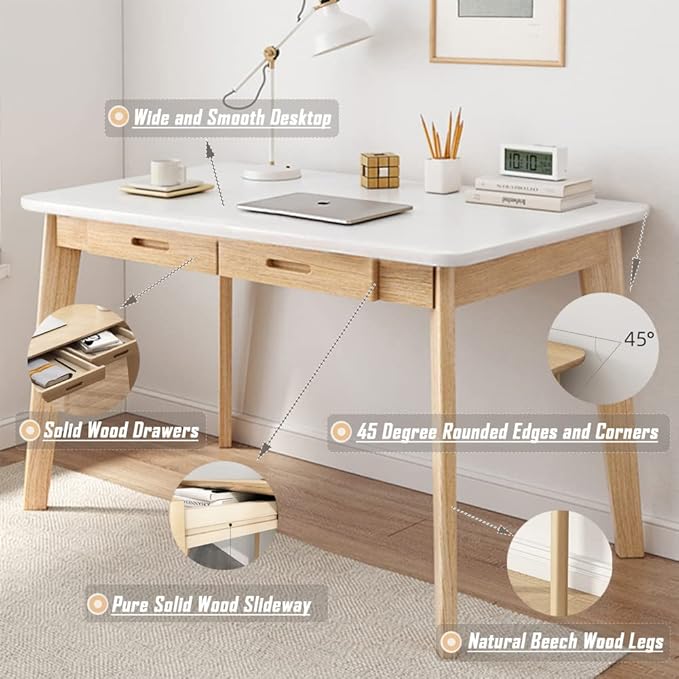 IOTXY Solid Wood Writing Desk - Image 3