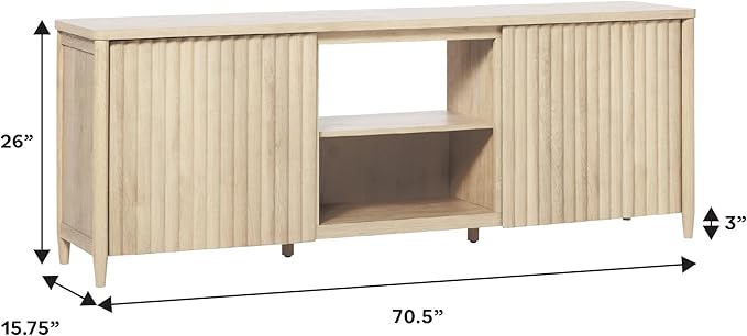 Walker Edison Scandinavian Reeded TV Stand - Image 4