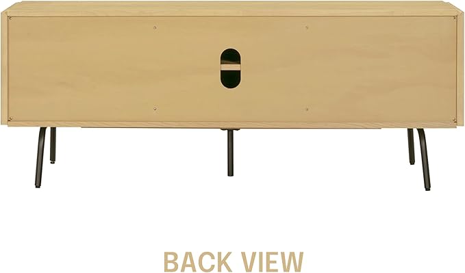 NTC Veil TV Stand with 3 Doors for TVs up to 60’’, Media Console with Vertical - Image 6