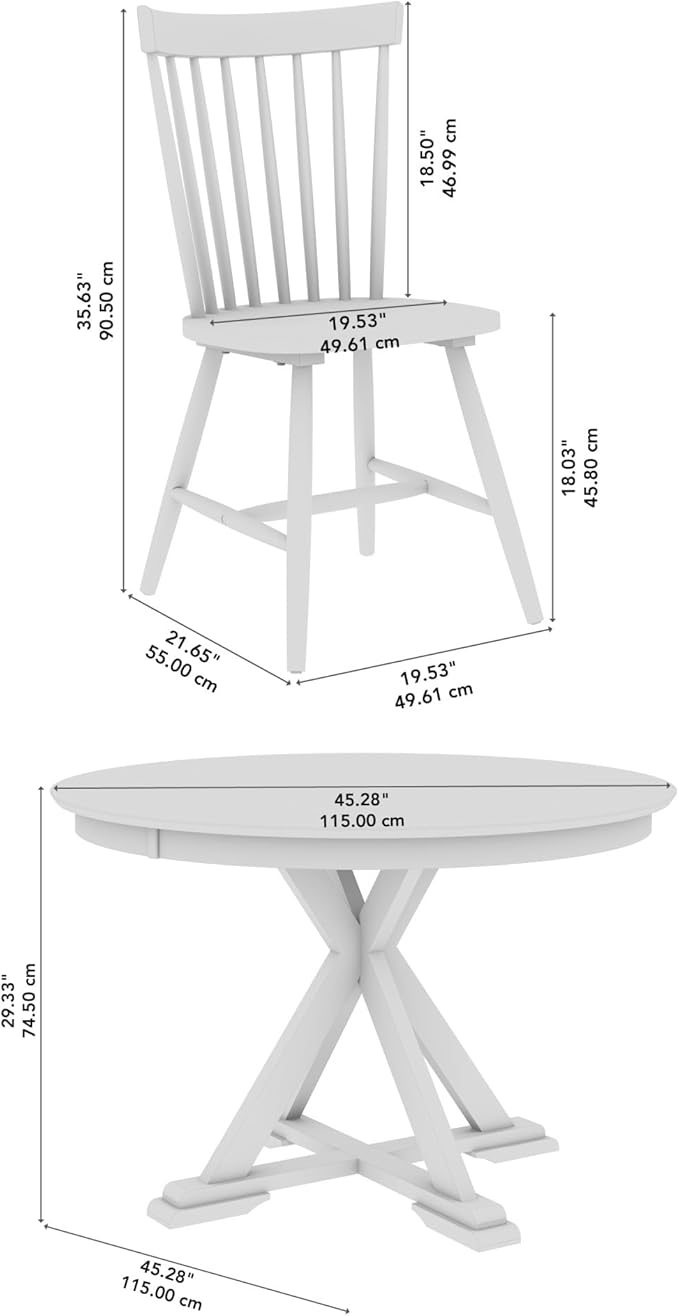 Bush Furniture Round Dining Table Set - Image 7