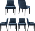 COLAMY Modern Dining Chairs Set of 6, Upholstered Corduroy Accent Side Leisure by COLAMYINC