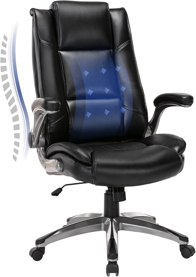 Leather Executive Office Chair by Unknown