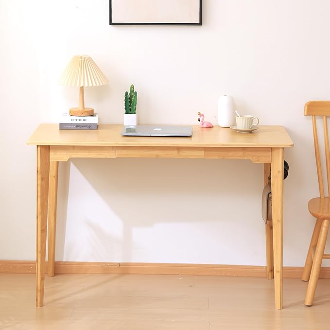 Maydear 47" Bamboo Multipurpose Study Writing Desk - Image 6
