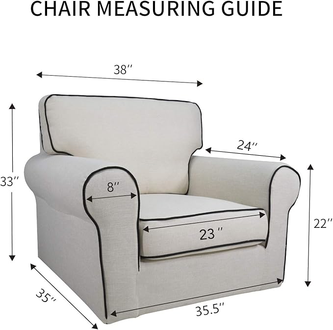 PureFit Reversible Sofa Cover Water Resistant Chair Couch Cover, Machine - Image 6
