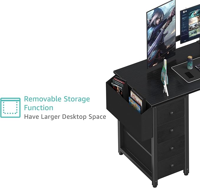 Lufeiya L Shaped Gaming Desk - Image 9