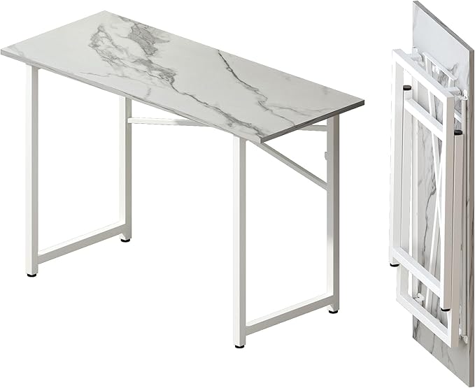 47 inch Folding Desk No Assembly Required, Writing Gaming Computer Camping Table by Lutown-TeenHome