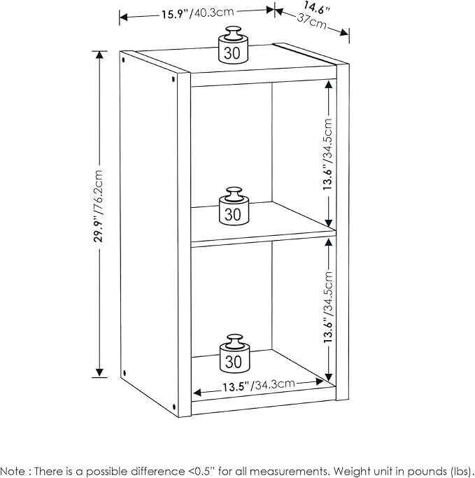 Furinno Cubicle Open Back Decorative Cube Storage Organizer - Image 3
