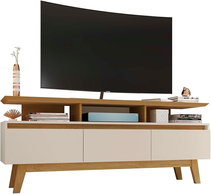 Manhattan Comfort Yonkers 63 Inch Mid Century Modern TV Stand by ManhattanComfort