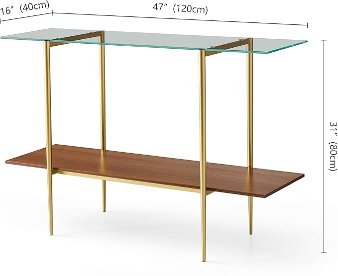 Extra Large Glass Console Table - Image 2