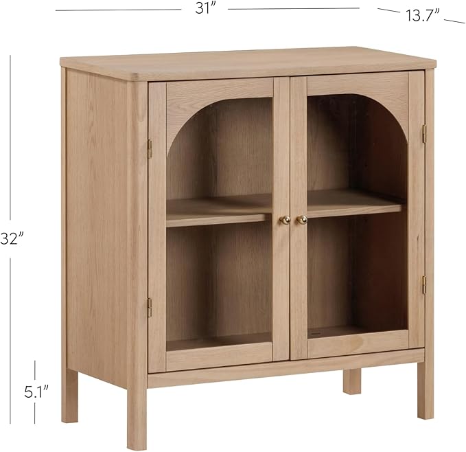 Nathan James Mason Modern Farmhouse Storage Cabinet, Free Standing Accent - Image 2