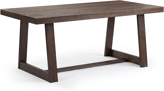 Plank+Beam 72 Inch Farmhouse Dining Table, Solid Wood Rustic Kitchen Table - Image 2