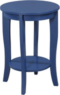Convenience Concepts American Heritage Round End Table, Cobalt Blue by ConvenienceConcepts