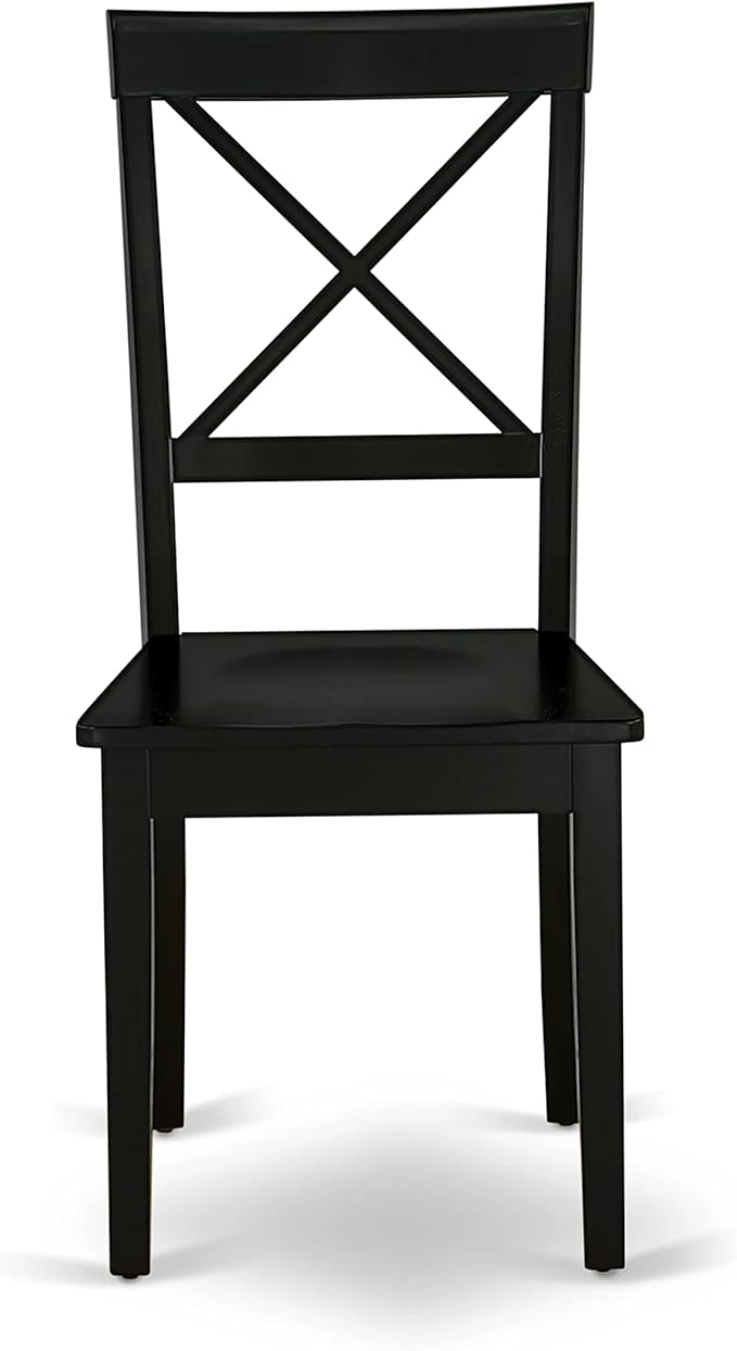 East West Furniture ESBO3-BCH-W 3 Piece Kitchen Table & Chairs Set Contains a - Image 5