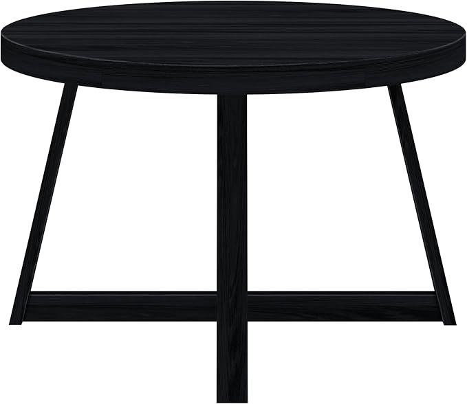 Plank+Beam Round Dining Table, 47 Inch Solid Wood Kitchen Table, Farmhouse - Image 5