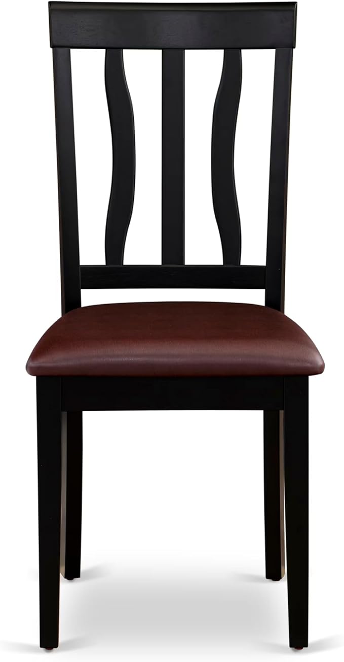 East West Furniture HLAN5-BCH-LC 5 Piece Dining Set Includes a Round Dining - Image 6