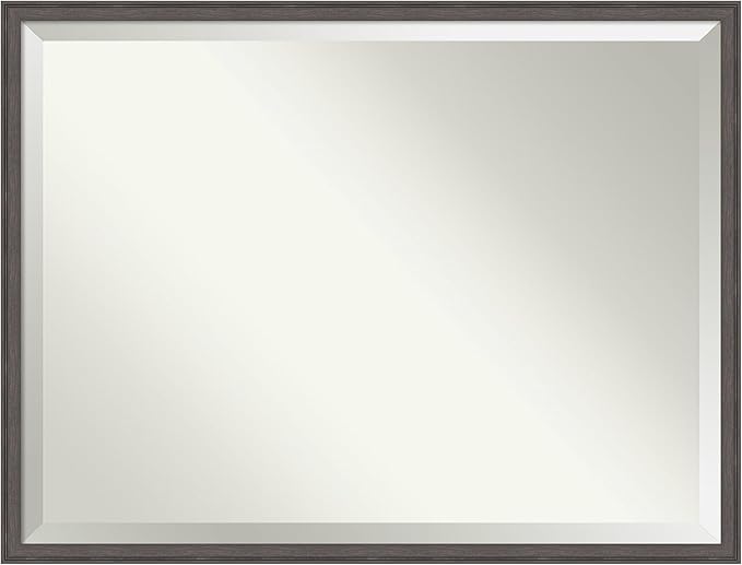 Amanti Art Silver Bathroom Mirror by AmantiArt