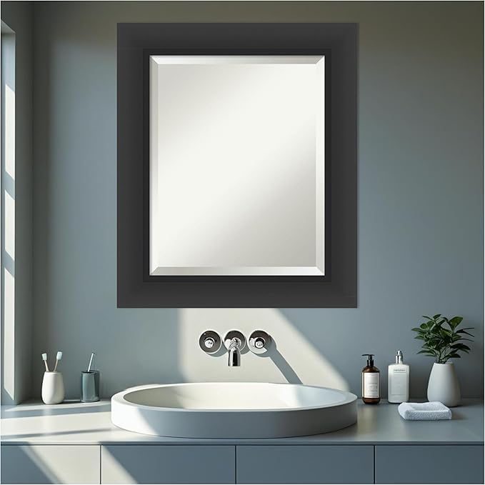 Amanti Art Black Bathroom Mirror - Image 6