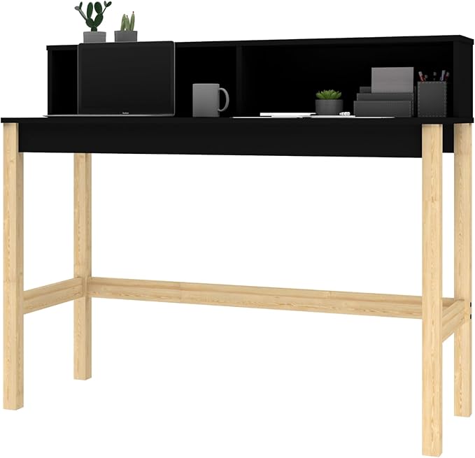 Manhattan Comfort Bowery 47 Inch Mid Century Modern Home Office Desk, Study - Image 4