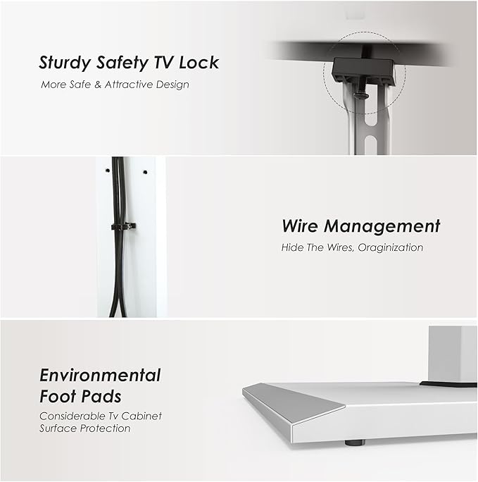 FITUEYES Iron Base Floor TV Stand - Image 2