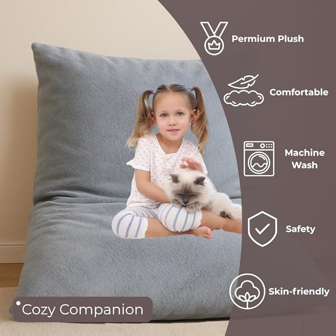 Wonder Space Bean Bag Chair – Soft Foam Filling | Removeable & Washable Cover | - Image 5