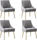 Velvet Dining Chairs, Furniture Collection Modern Contemporary Upholstered by RESTWORLD
