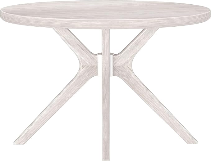 Plank+Beam Verso Round Dining Table, 47 Inch Solid Wood Kitchen & Dining Room - Image 5