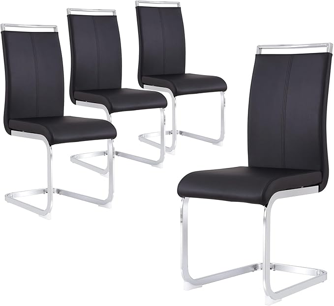 Dining Chairs Set, Kitchen Modern Metal Chairs by Gopop