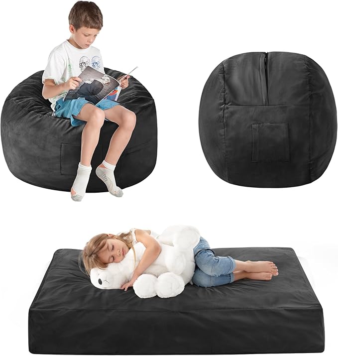 Kids Bean Bag Chair Bed by ILPEOD