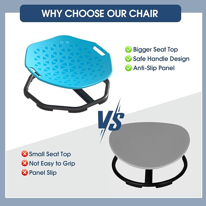 Sensory Spinning Chair for Autistic Kids, Upgraded Swivel Chair for Kids - Image 5