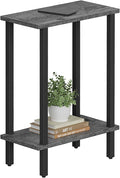 TUTOTAK Small Side Table, Narrow End Table, Skinny Sofa Table, Slim Nightstand by WelcometotheTUTOTAKHome