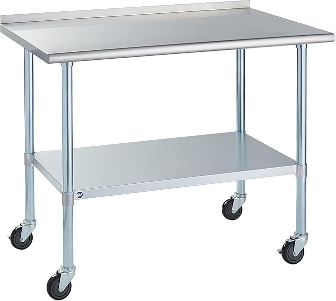 Stainless Steel Table for Prep & Work by ROCKPOINT