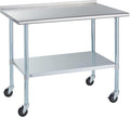 Stainless Steel Table for Prep & Work by ROCKPOINT