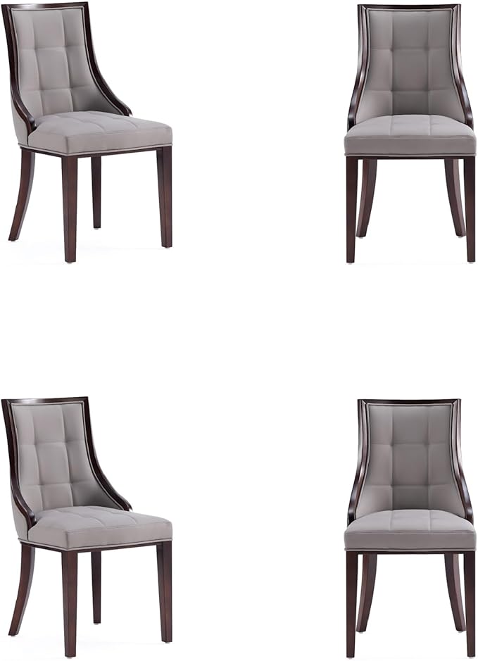 Manhattan Comfort Fifth Avenue Faux Leather Dining Chairs, Parsons Accent by ManhattanComfort