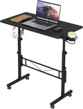 Hadulcet Small Standing Desk Adjustable Height, Mobile Stand Up Desk by Hadulcet