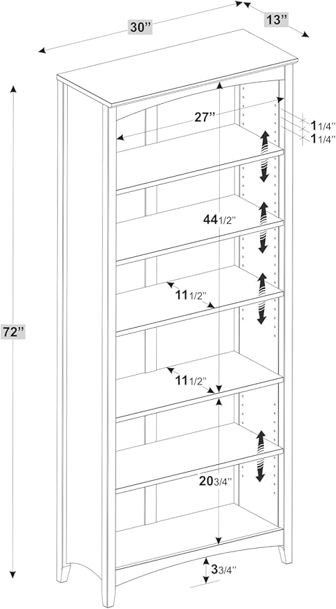 Camaflexi Shaker Style Bookcase - Image 3