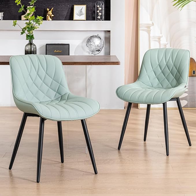 YOUNUOKE Dining Chairs Set of 2 Mid Century Modern Kitchen Chair Comfortable by YOUNUOKE