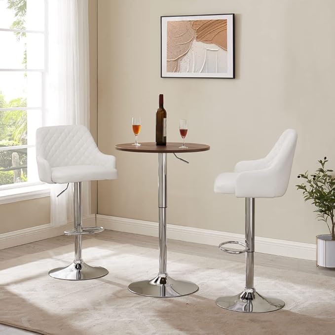 VECELO Adjustable Bar Stools Set of 4 - Image 6