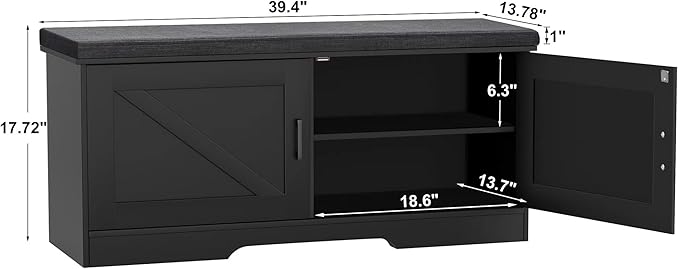 2-Tier Storage Bench, Shoe Bench - Image 3