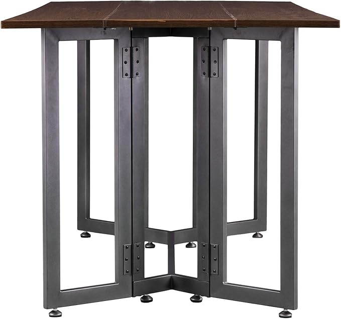 SEI Furniture Driness Drop Leaf Convertible Console to Dining Table, Dark - Image 5