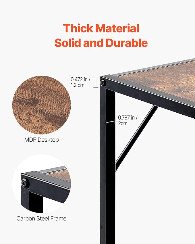 VEVOR Narrow Console Table, 41.7" Behind Couch Shelf - Image 5