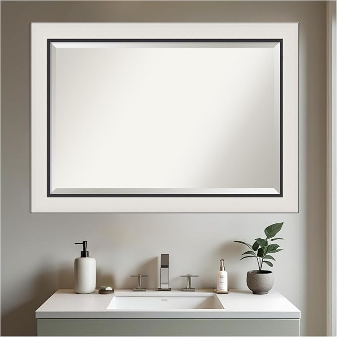 Amanti Art Silver Bathroom Mirror - Image 6